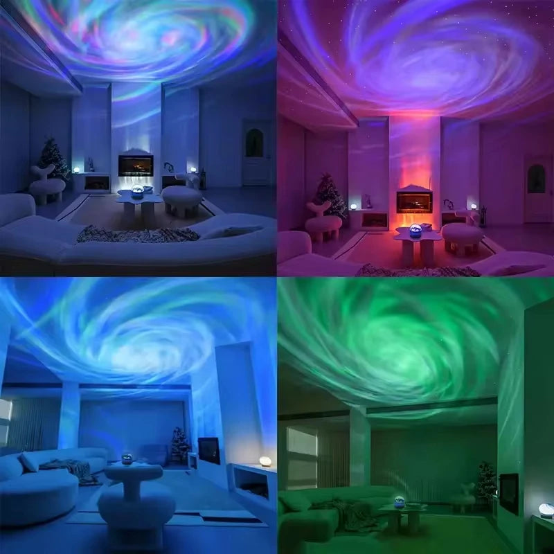 LED Galaxy Projector Light – Colorful Night Sky Atmosphere