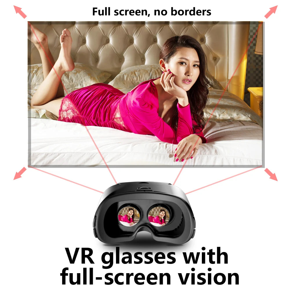 VRG 3D Virtual Reality Glasses – Immersive Experience with Controller