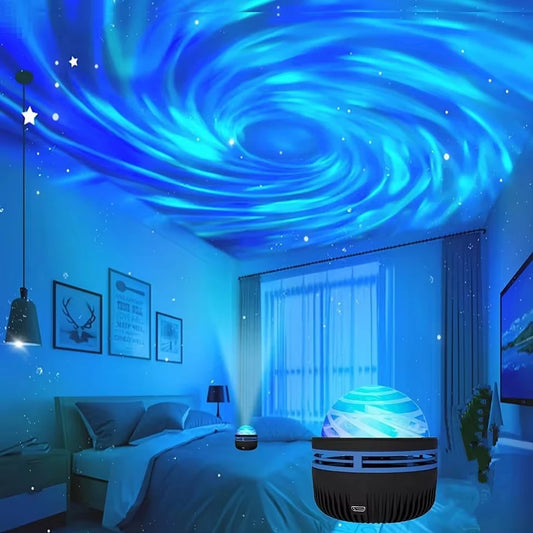 LED Galaxy Projector Light – Colorful Night Sky Atmosphere