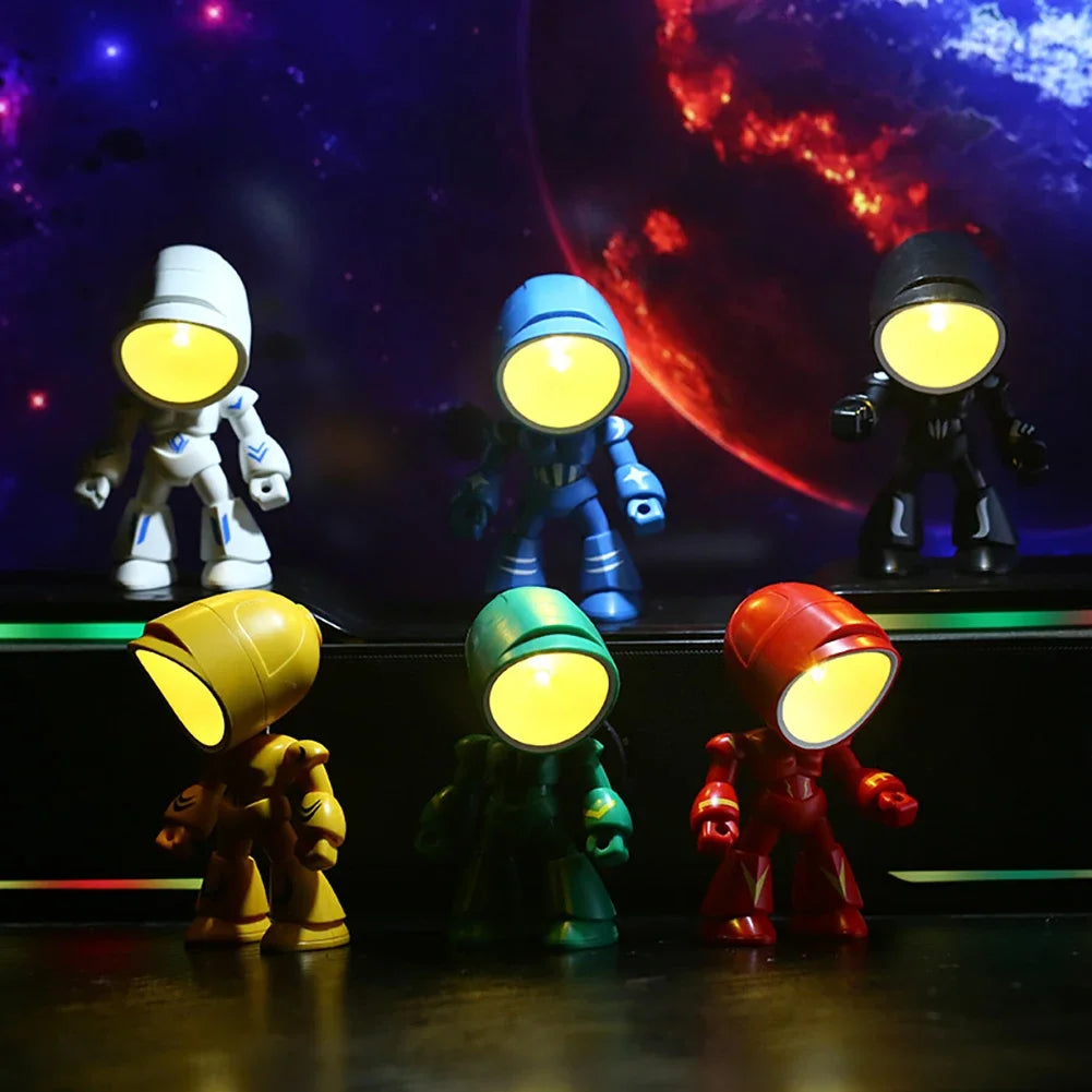 Mini Night Light LED Police Desk Lamp – Adorable Cartoon Design for Children's Rooms