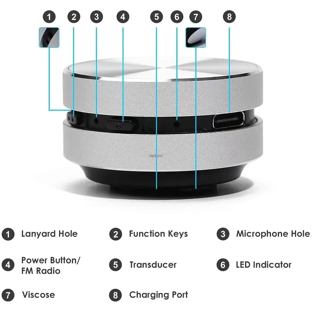 Hummingbird Bone Conduction Speaker – Wireless Stereo Sound with FM Radio