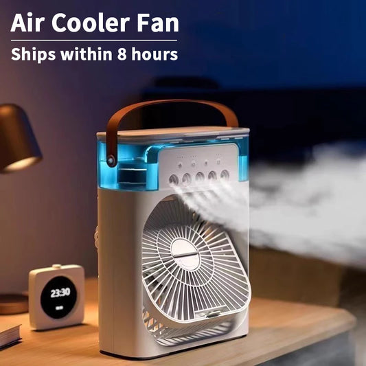 3 In 1 Air Cooler – Portable Humidifier With LED Night Light