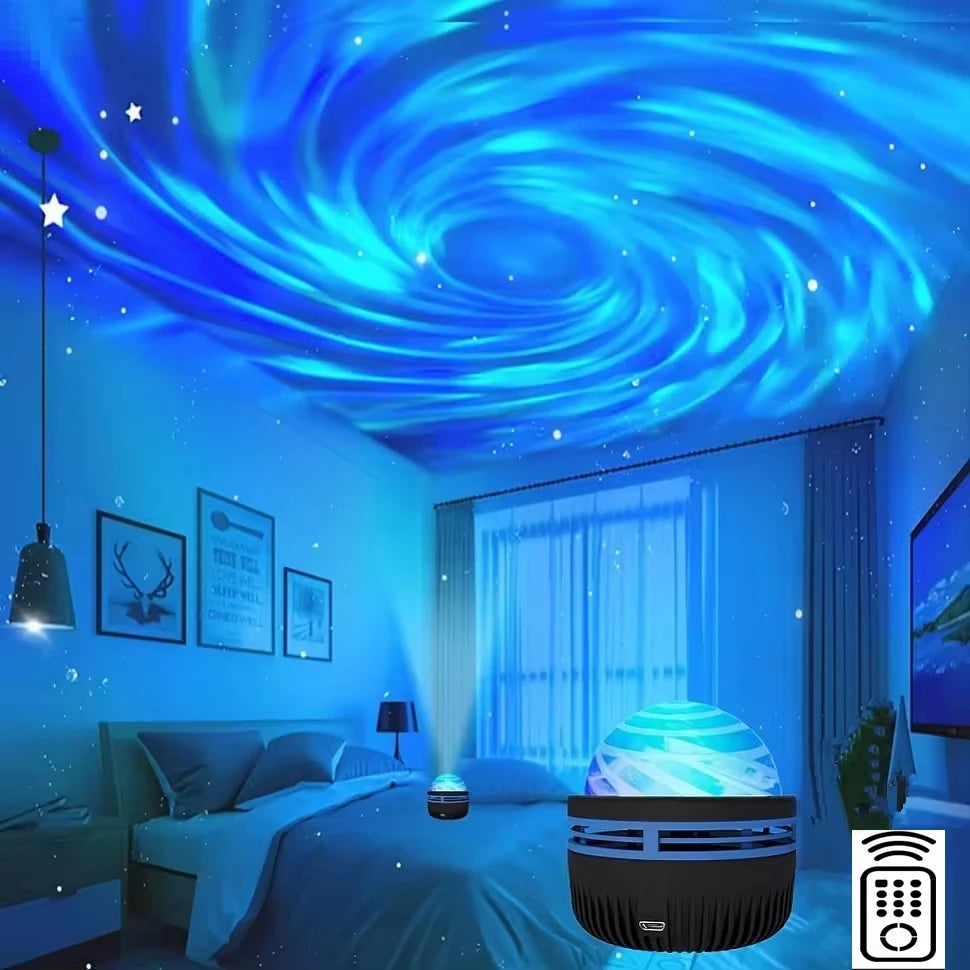 LED Galaxy Projector Light – Colorful Night Sky Atmosphere