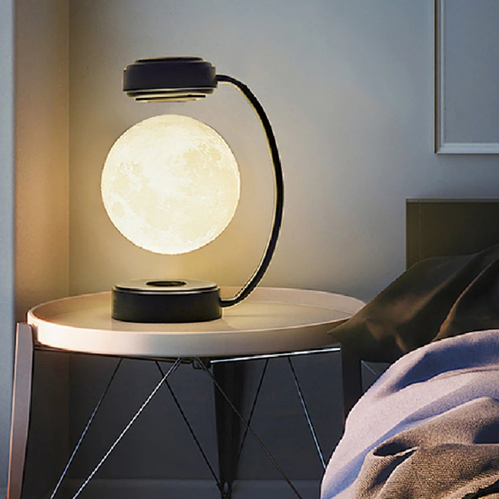 3D Magnetic Levitating Moon Lamp – Rotating LED Night Light