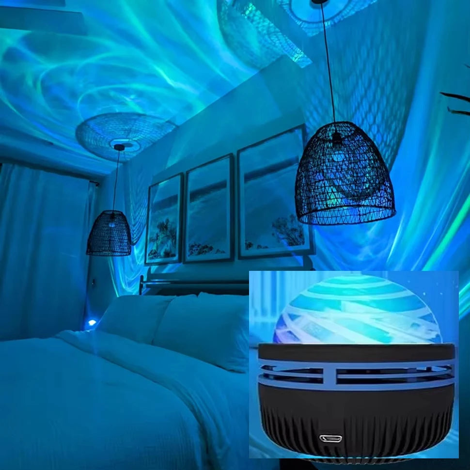 LED Galaxy Projector Light – Colorful Night Sky Atmosphere