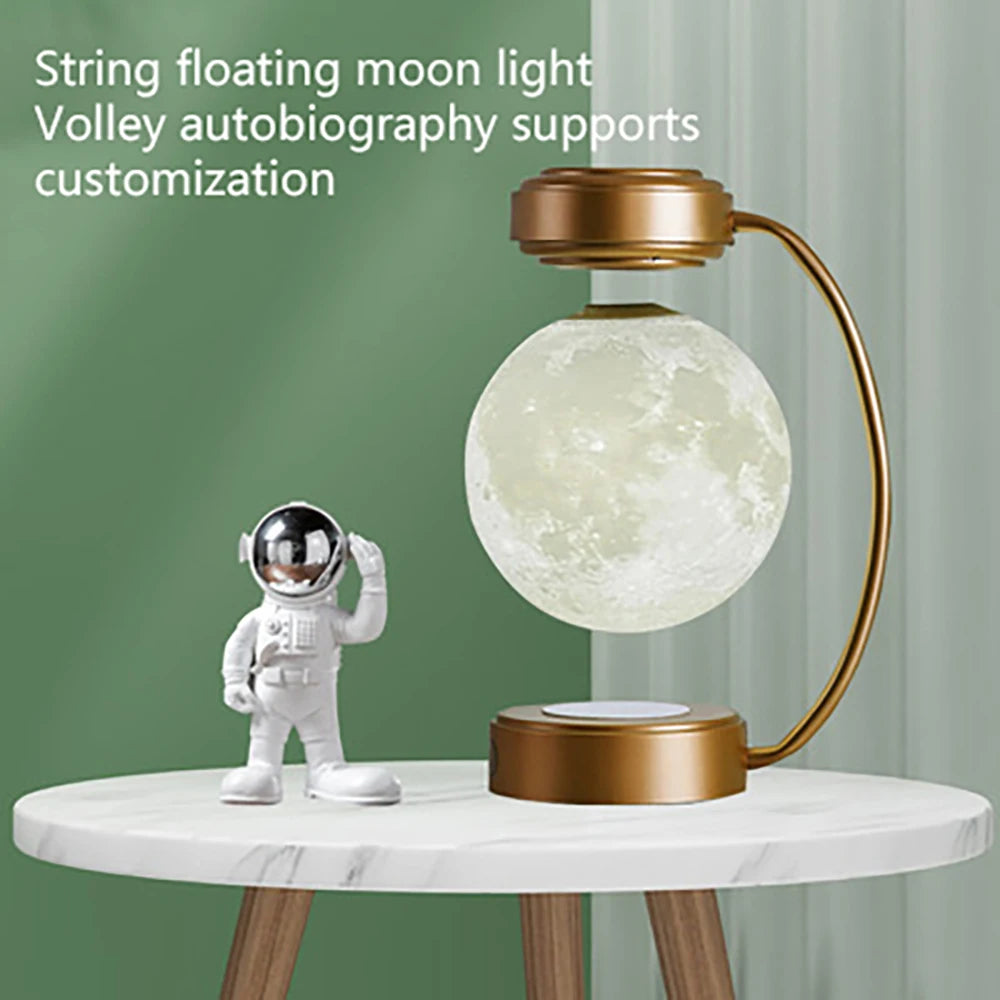 3D Magnetic Levitating Moon Lamp – Rotating LED Night Light