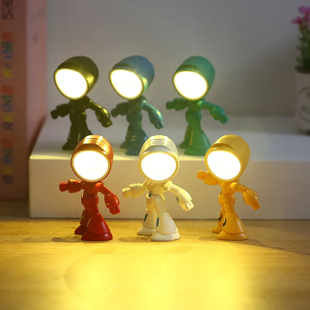 Mini Night Light LED Police Desk Lamp – Adorable Cartoon Design for Children's Rooms