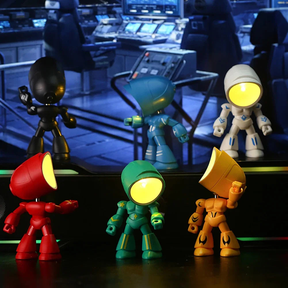 Mini Night Light LED Police Desk Lamp – Adorable Cartoon Design for Children's Rooms