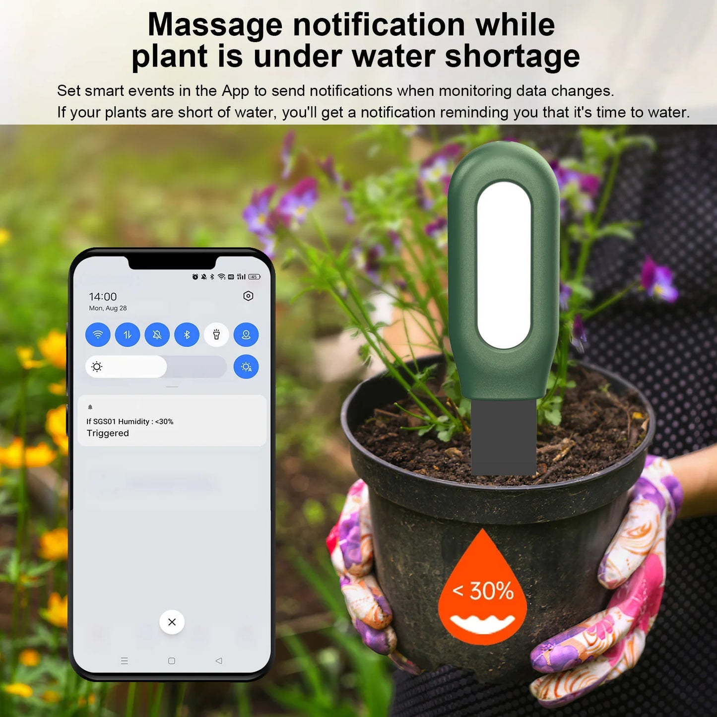 Smart Zigbee Soil Tester – Accurate Temperature and Humidity Monitoring