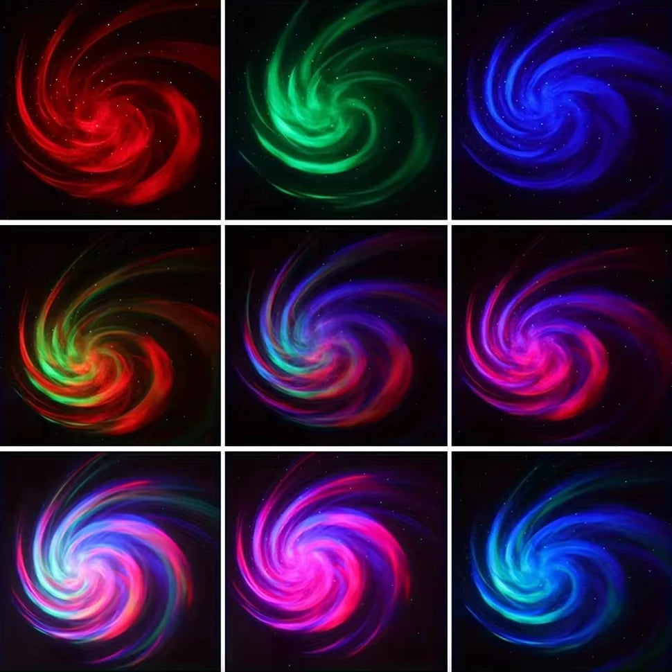 LED Galaxy Projector Light – Colorful Night Sky Atmosphere