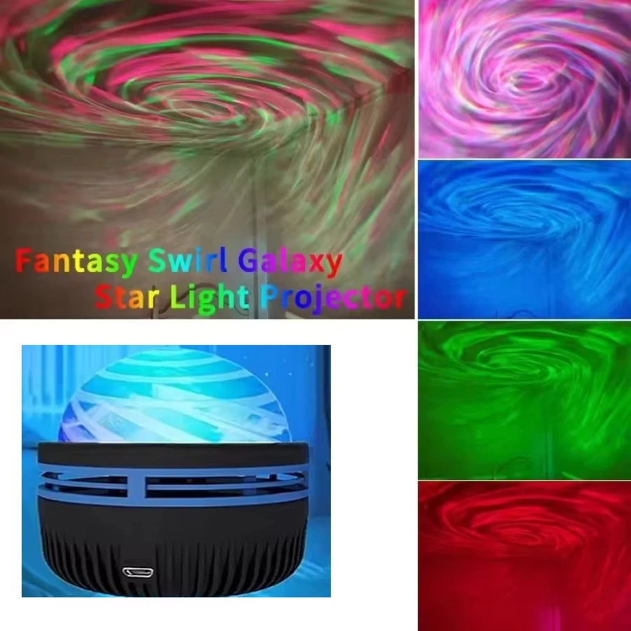 LED Galaxy Projector Light – Colorful Night Sky Atmosphere