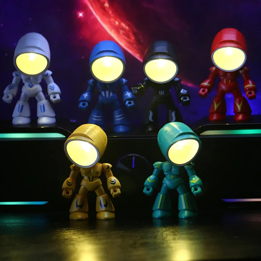 Mini Night Light LED Police Desk Lamp – Adorable Cartoon Design for Children's Rooms