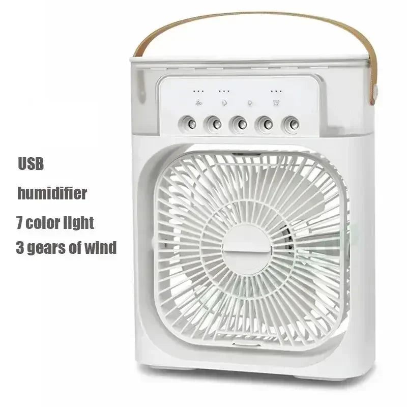 3 In 1 Air Cooler – Portable Humidifier With LED Night Light