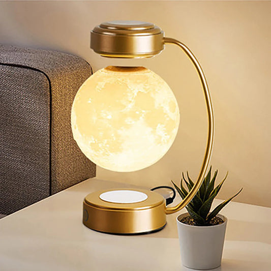 3D Magnetic Levitating Moon Lamp – Rotating LED Night Light