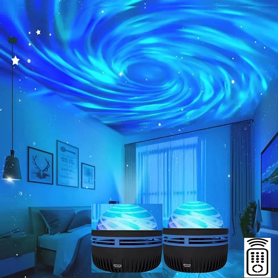 LED Galaxy Projector Light – Colorful Night Sky Atmosphere